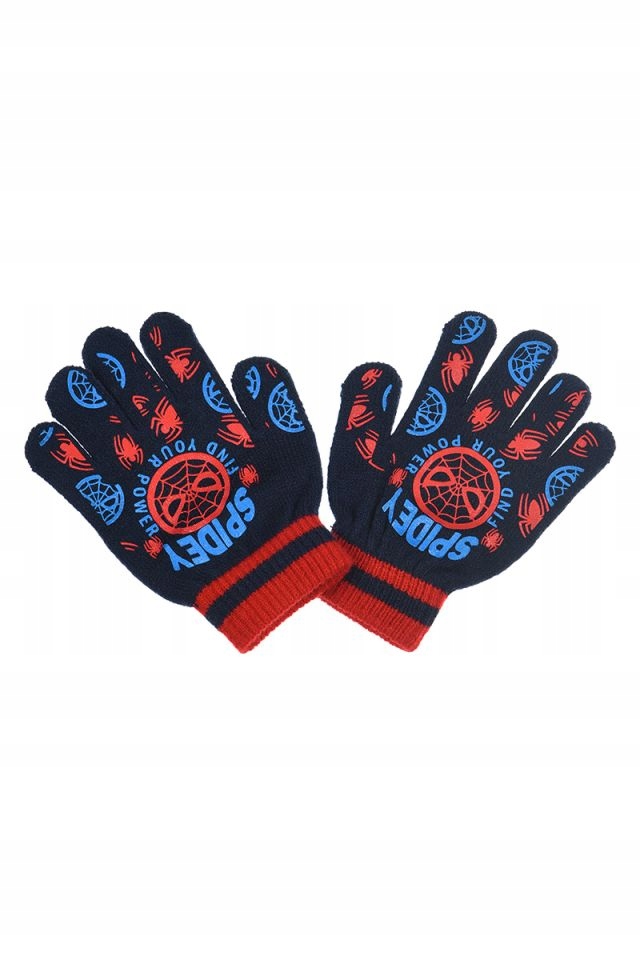Granatowe rękawiczki chłopięce Marvel Spider-Man