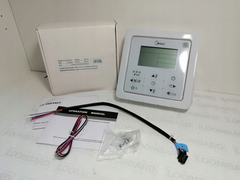 STEROWNIK ŚCIENNY KLIMATYZACJI MIDEA KJR-29B1/BK-