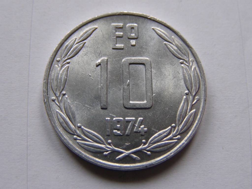 CHILE CZILE 10 ESCUDO 1974 ROK BCM !!!!!!!!!! 0648