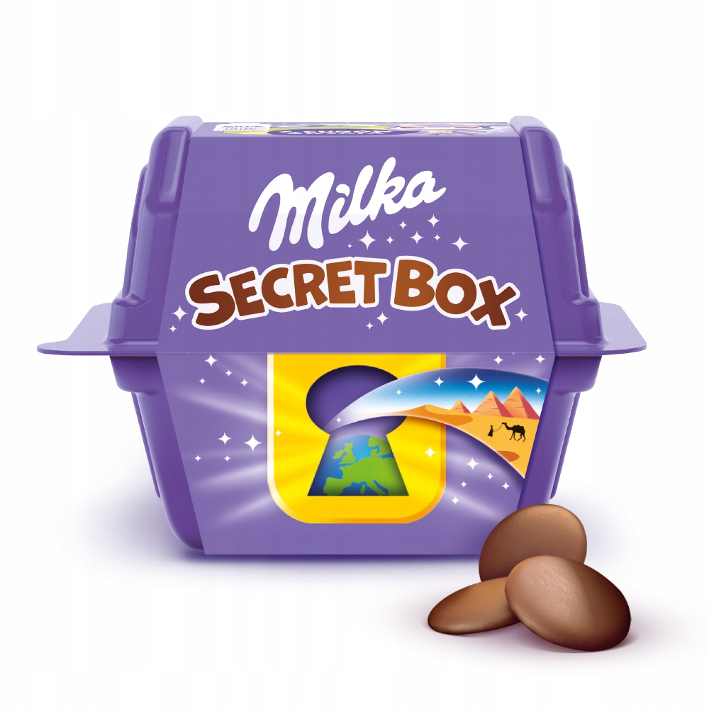 Milka Secret Box nowe zabawki 7 cudów świata