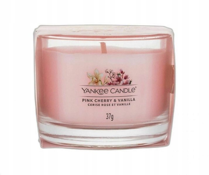 YANKEE CANDLE Mini świeca w słoiku Pink Cherry & Vanilla 37g