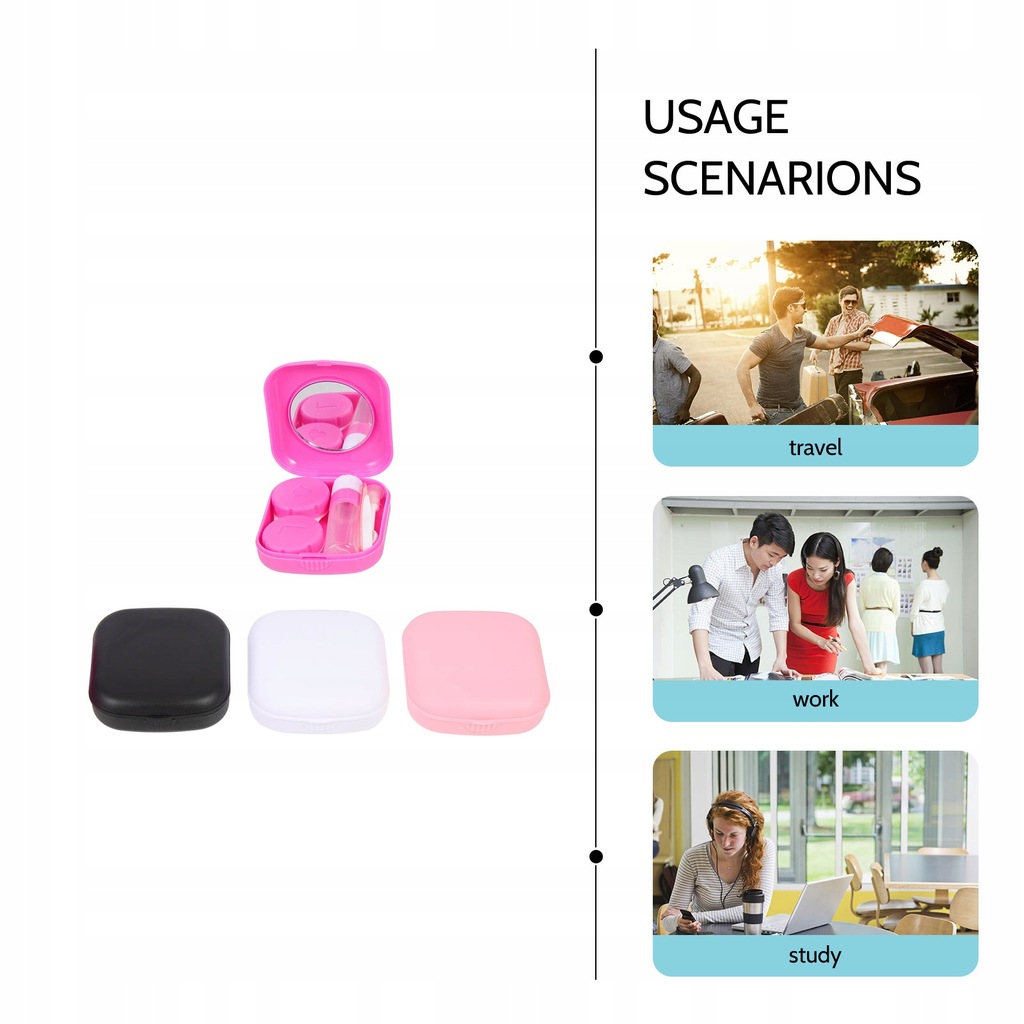 Contact Lens Case Small Stand Eye 4 Sets