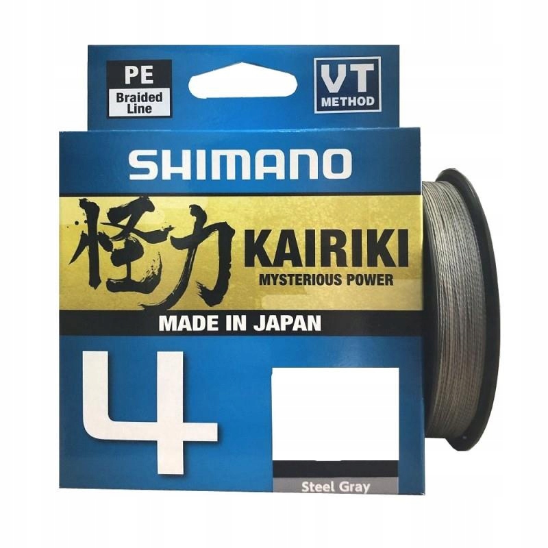Shimano Kairiki 4 0,13mm 7,4kg 150m Steel Gray