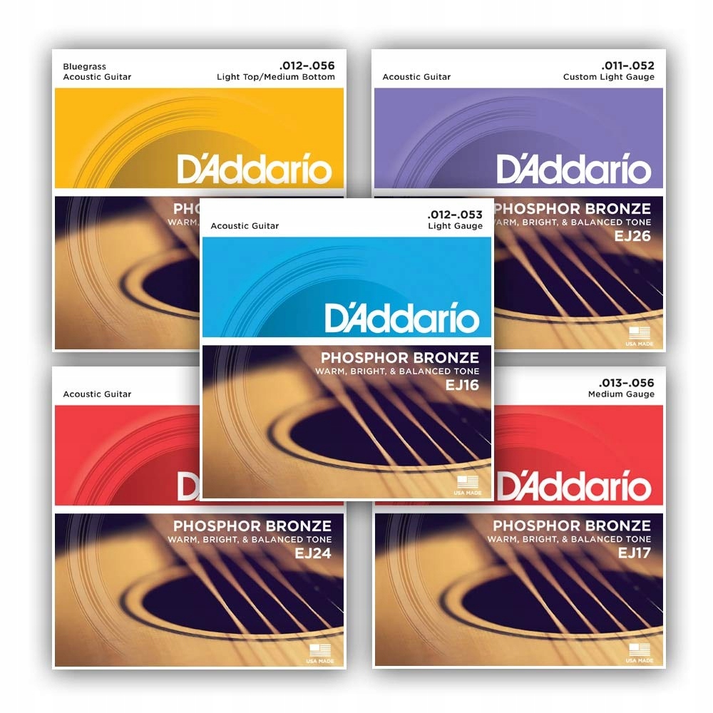 D'Addario EJ26-3D struny instrumentu muzycznego