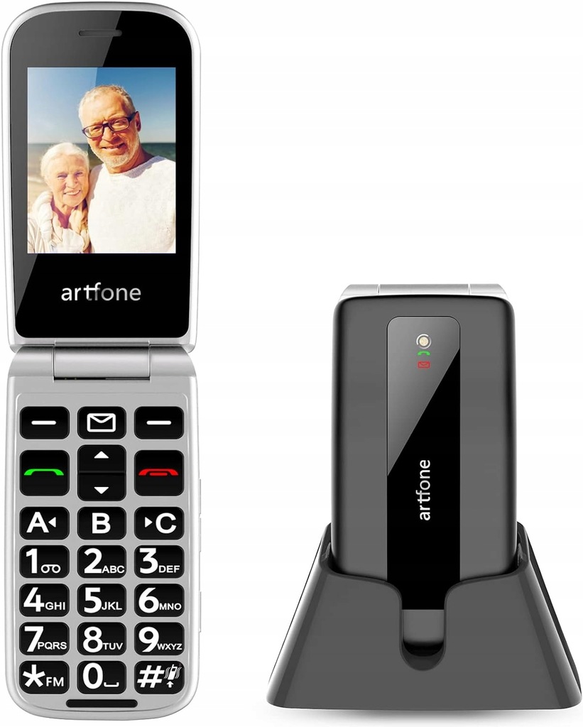 artfone F20 telefon komórkowy dla seniora składany 2G dual SIM /Q