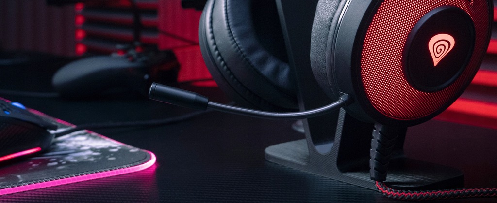 Купить Наушники Genesis Neon 600 RGB со светодиодной подсветкой и микрофоном: отзывы, фото, характеристики в интерне-магазине Aredi.ru