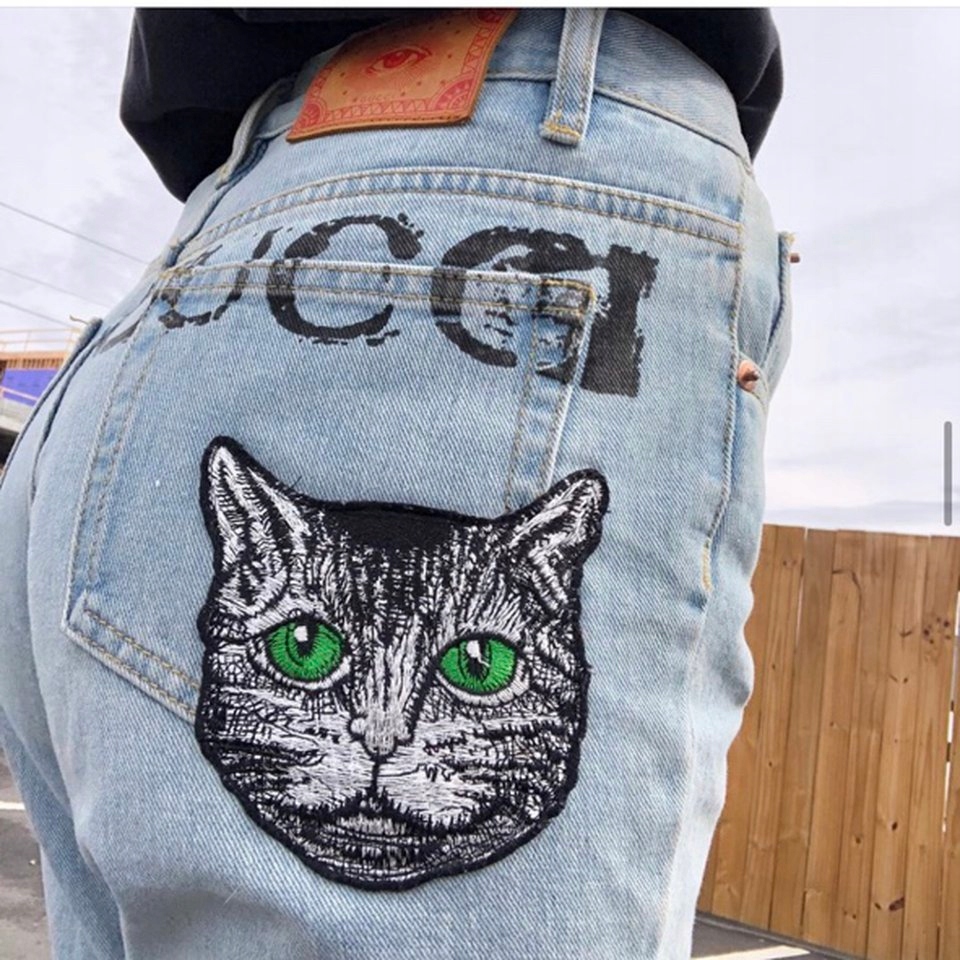 Gucci cat jeans mom jeans high waist XL/42 1 zł