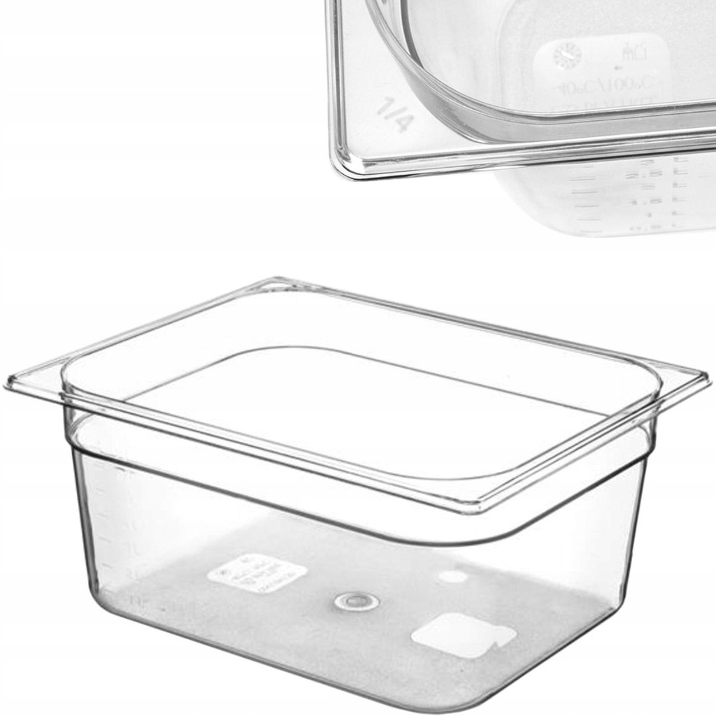 Pojemnik spożywczy z tritanu BPA free GN 1/2 wys.