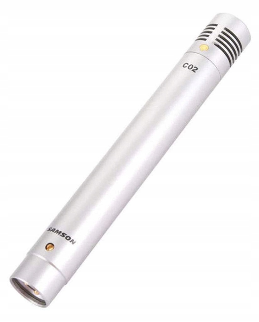 SAMSON C02 mikrofon pojemnościowych Pencil kardioida + walizka uchwyt gąbka