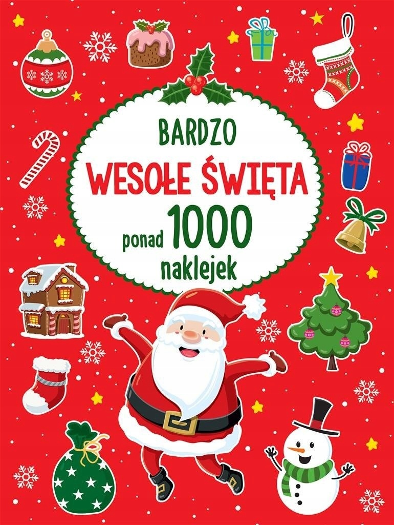 Bardzo wesołe Święta ponad 1000 naklejek