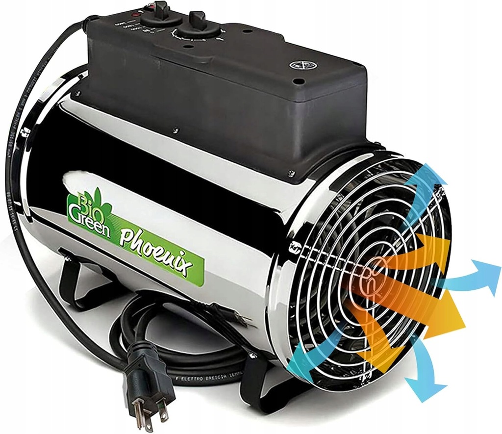NAGRZEWNICA DMUCHAWA TERMOWENTYLATOR DO SZKLARNI BIO GREEN PHOENIX PHX 2.8