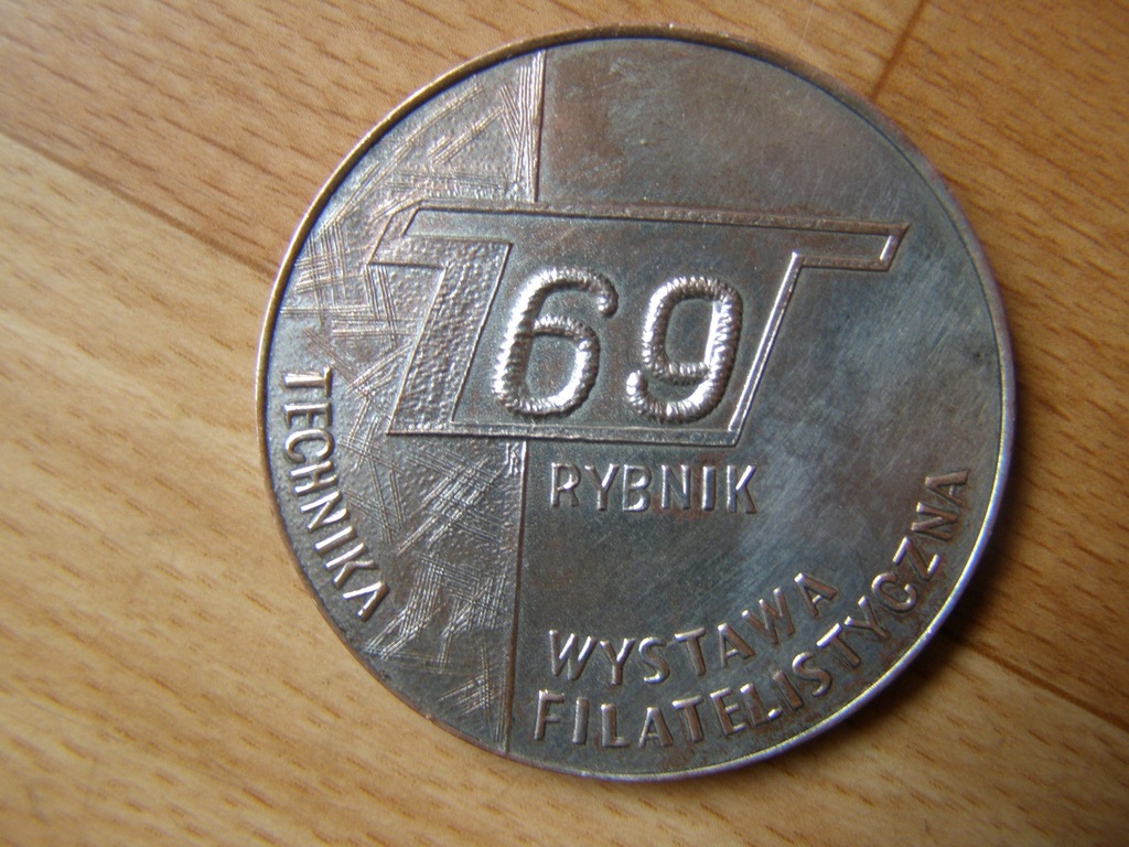 Medal - RYBNIK - Wystawa Filatelistyczna 1969r.PRL