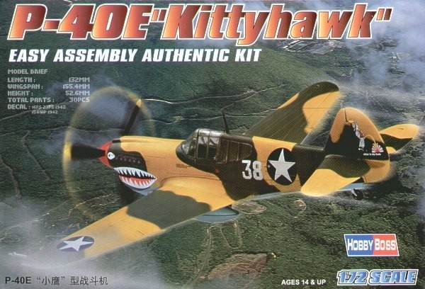 HOBBY BOSS P-40E Kittyha wk model do sklejania