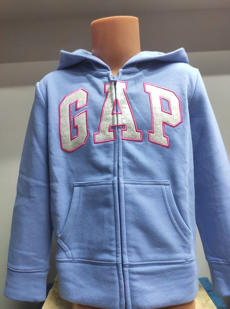 BLUZA GAP dziecięca niebieska 116-122 cm 6-7 lat