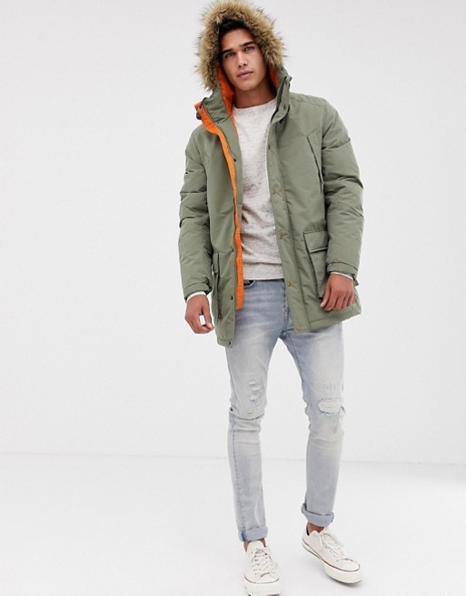 AK-6-5-6 JACK & JONES PŁASZCZ PARKA L