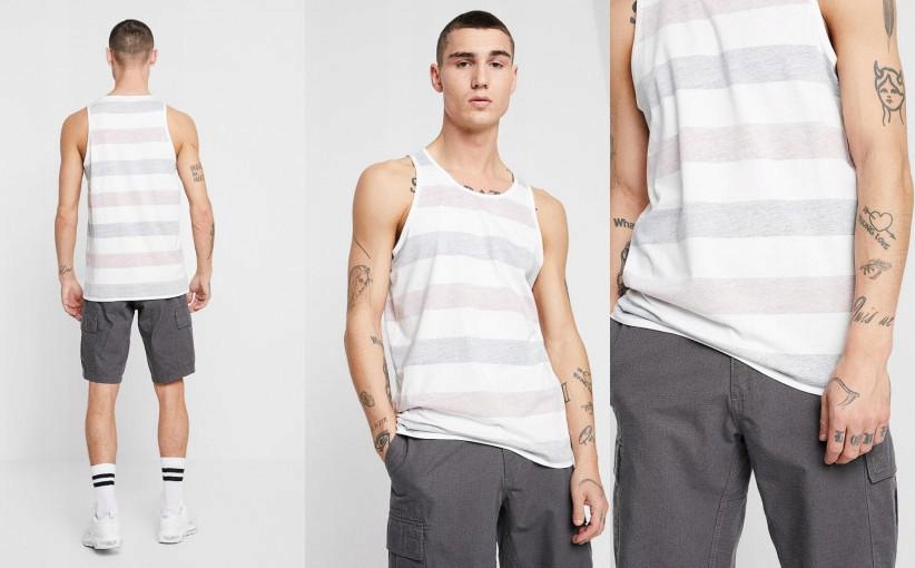 D24S018 TANK TOP PASKI BLUZKA JACK & JONES XS