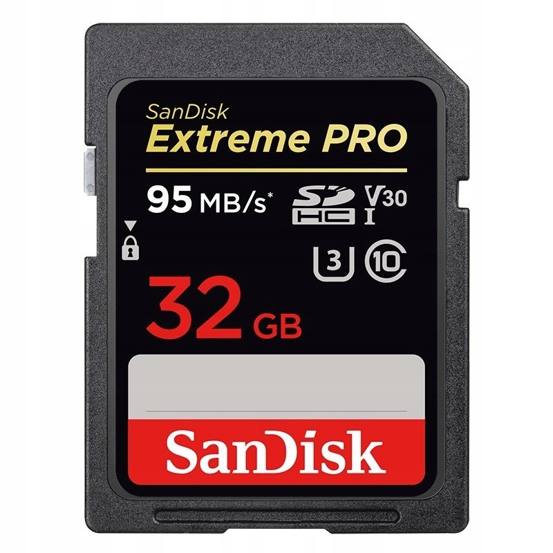 Extreme Pro SDHC 32GB 95/90 MB/s V30 UHS-I U3