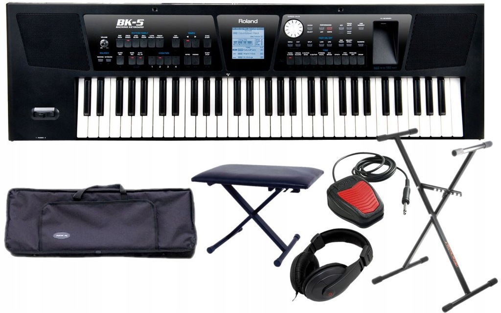 ROLAND BK-5 / BK5 KEYBOARD Z MP3 PEŁNY ZESTAW