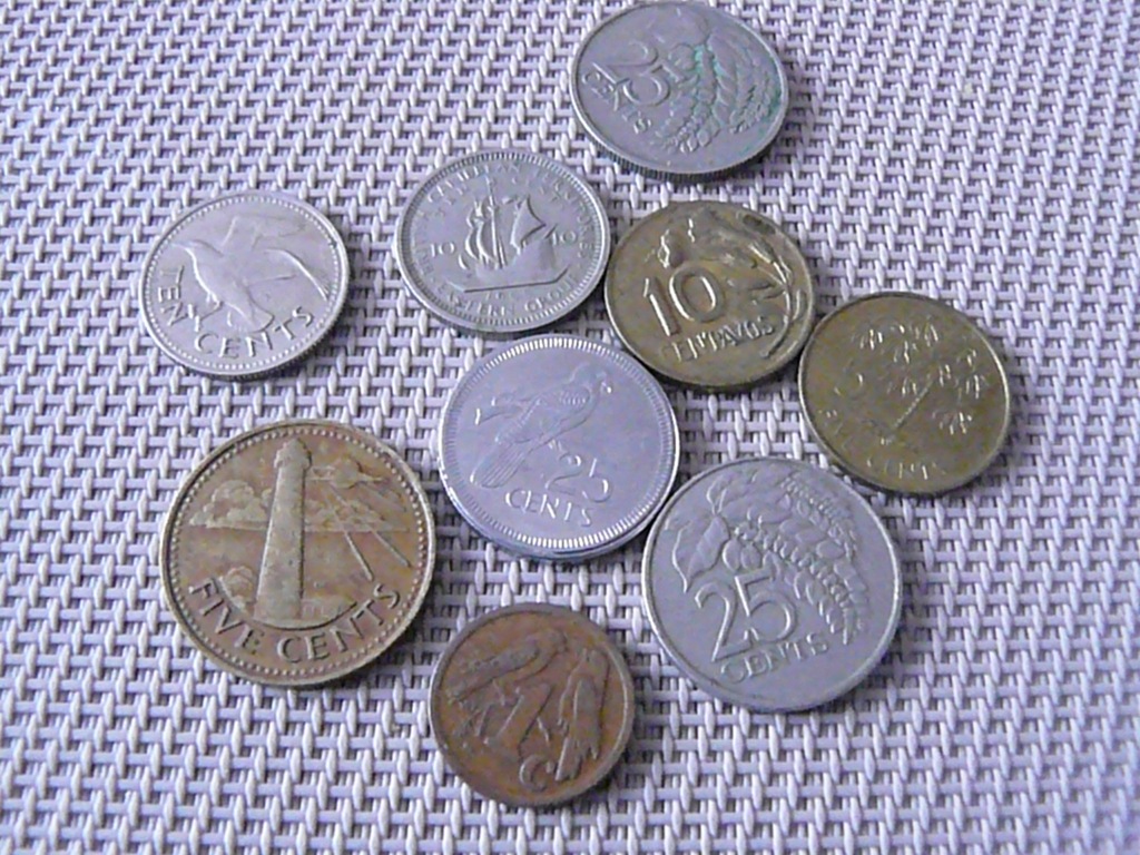 Zestaw monet - Karaiby
