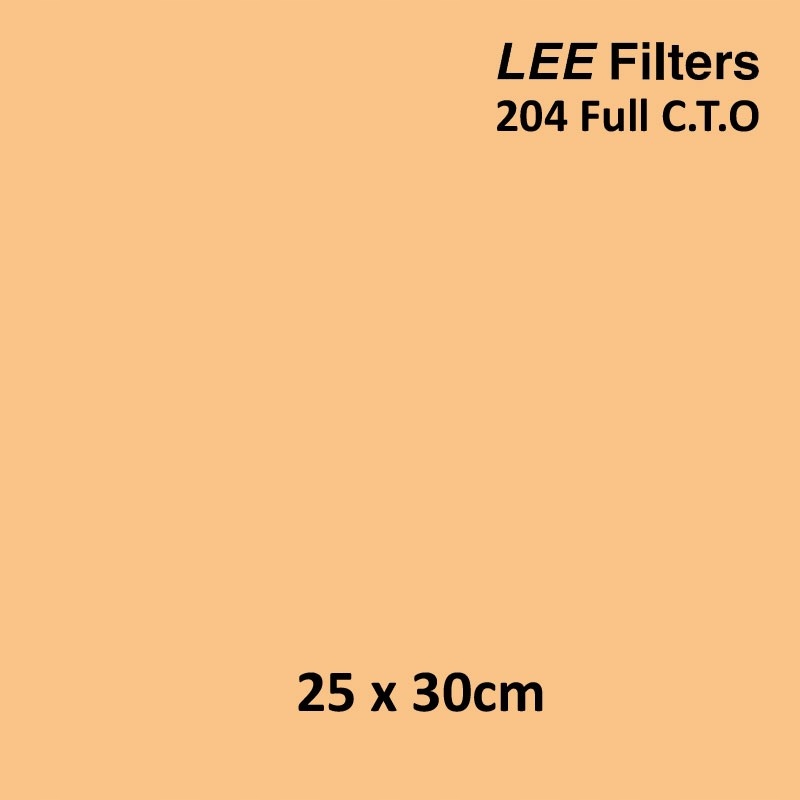 Filtr oświetleniowy Lee 204 Full CTO na lampę