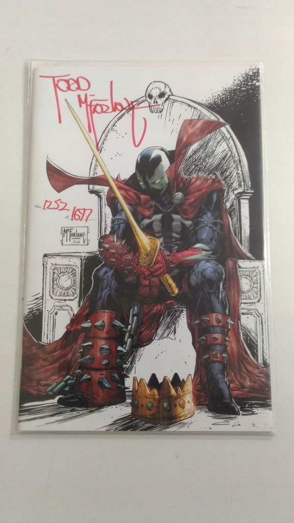 KING SPAWN #1 Z AUTOGRAFEM TODDA MCFARLANE`A