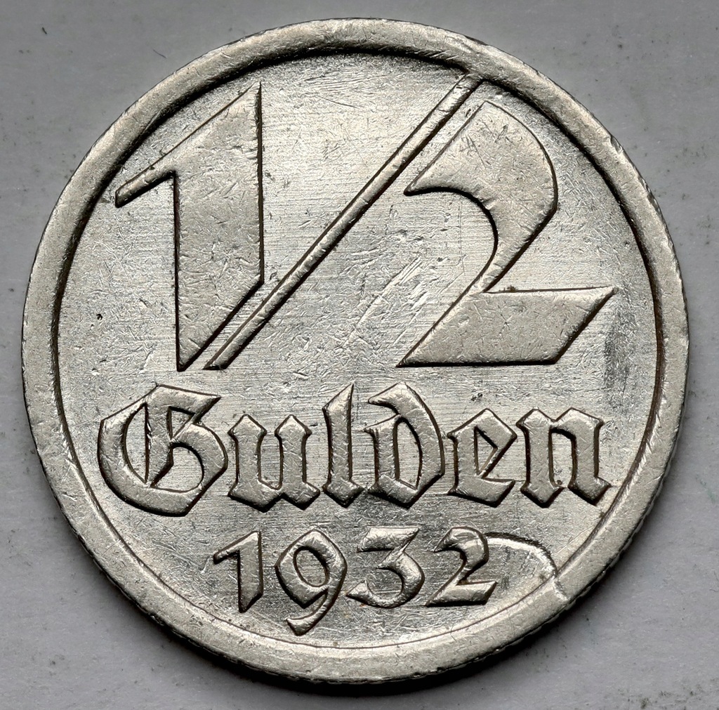 1714. Gdańsk, 1/2 guldena 1932