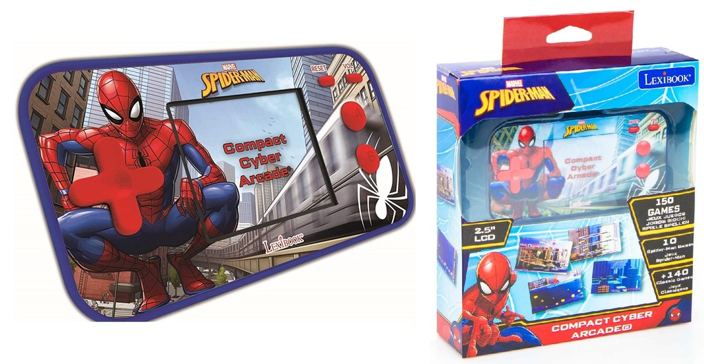 13/10A SPIDER-MAN Przenośna Konsola Dla Dzieci USZKODZONA