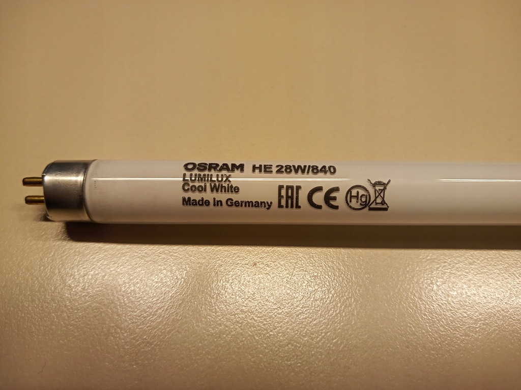 OSRAM Świetlówka Liniowa 28W 840 T5 - 10429200888 - oficjalne archiwum ...