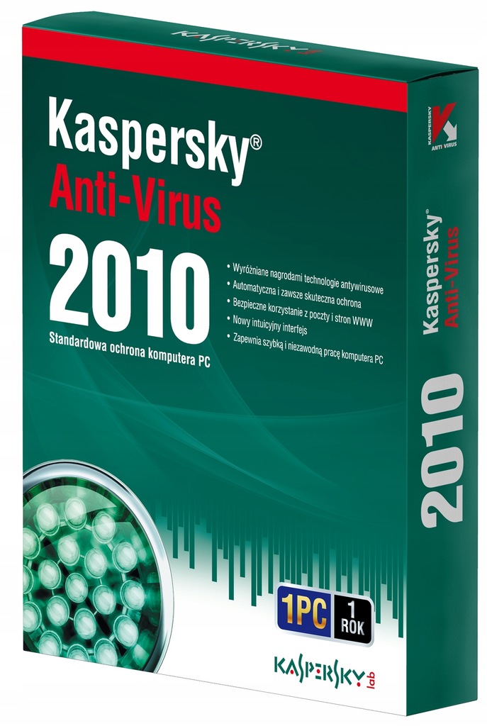 Kaspersky Anti-Virus 2010 1PC 1rok Kontynuacja Upg