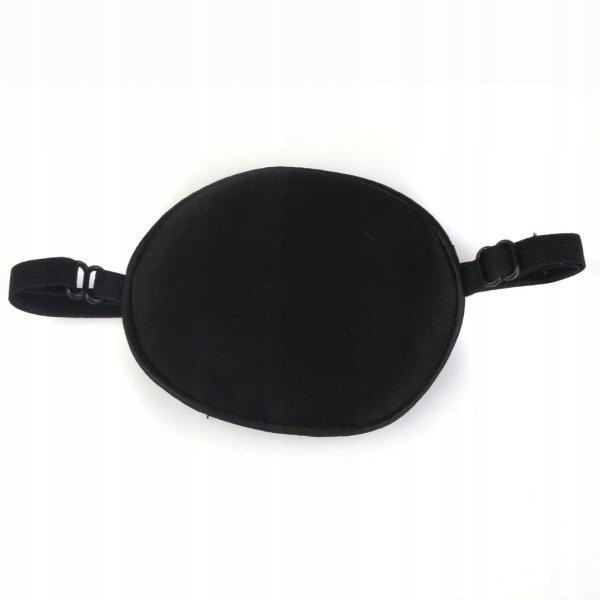 4xSilk Pirate Eye Patch Mask Eyeshade Ajustable for Kids Adults Black 4 Pcs