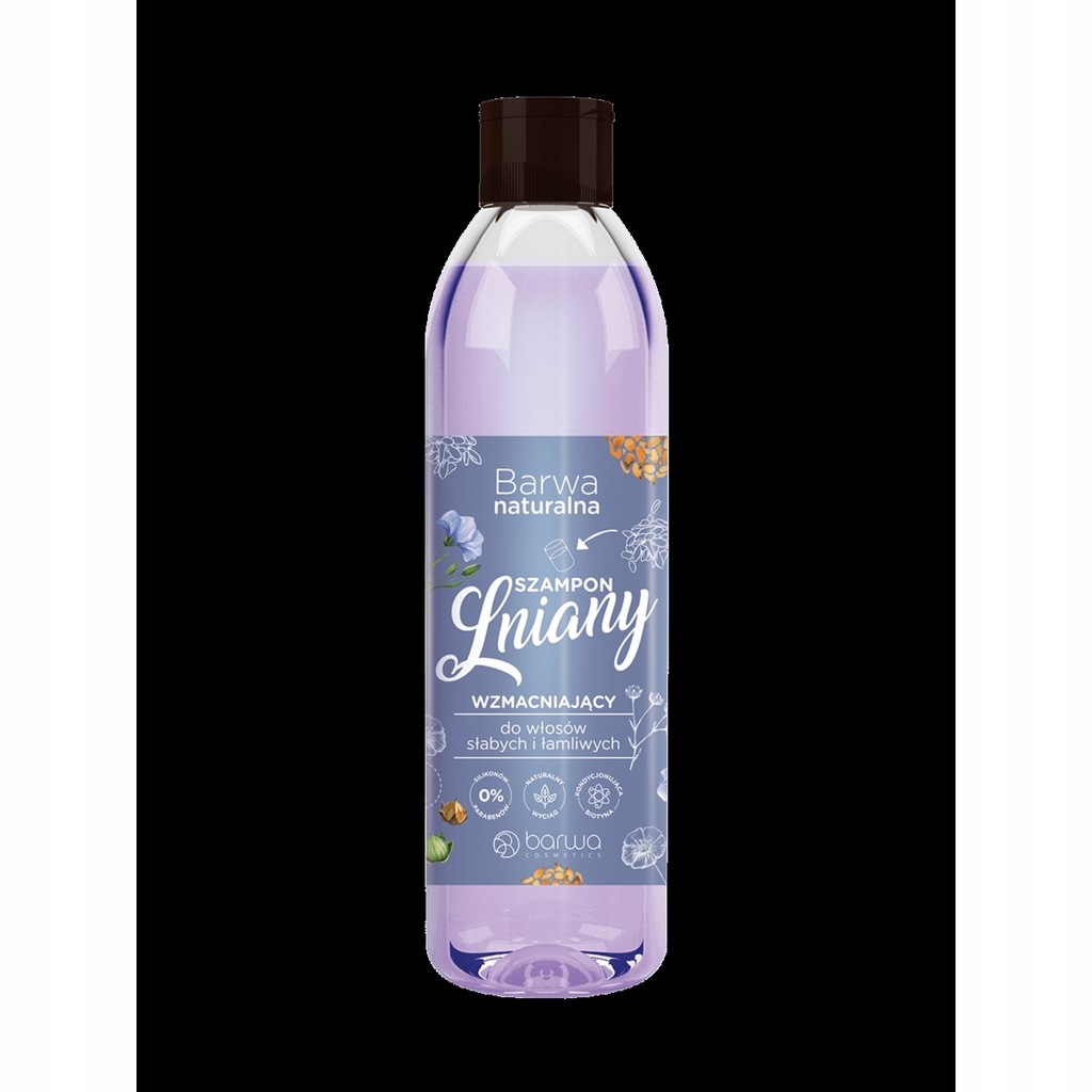 BARWA Naturalna Szampon do włosów Lniany 300ml