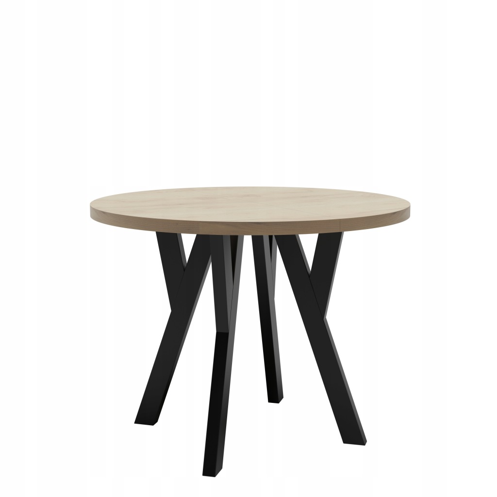 Stół okrągły STL191 Loftowy Ø 100cm laminat