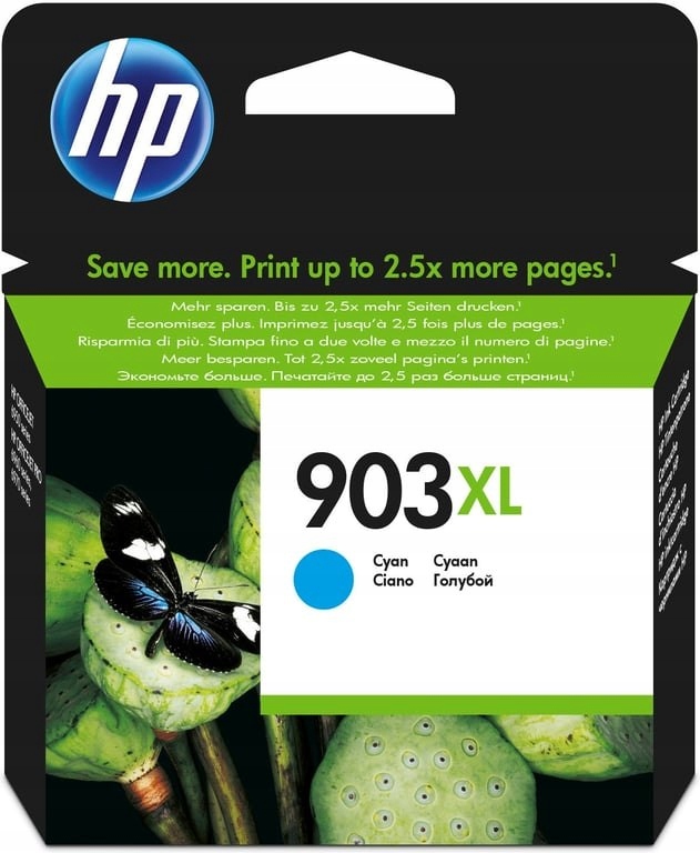 HP Oryginalny błękitny wkład atramentowy 903XL