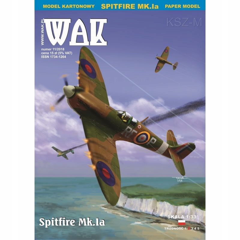 Купить WAK 11/18 — Истребитель Spitfire Mk.Ia 1:33: отзывы, фото, характеристики в интерне-магазине Aredi.ru