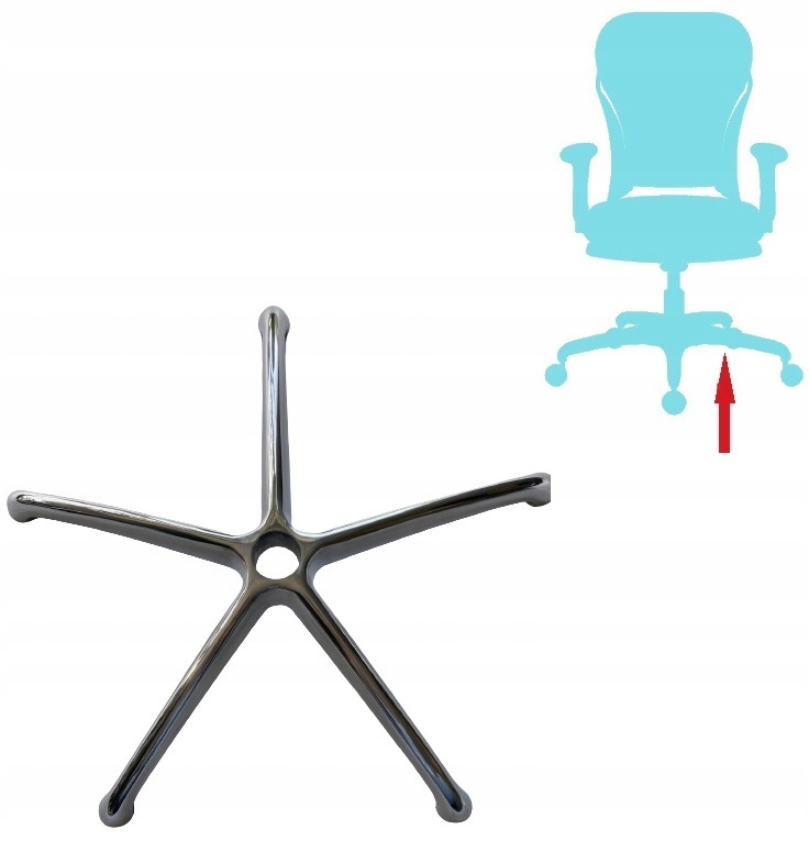 PODSTAWA do fotela obrotowego Wytrzymały KRZYŻAK do krzesła CZĘŚĆ FOTELA