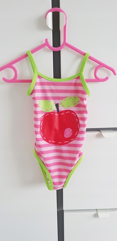 NEXT Baby kostium kąpielowy jabłuszko pasy 74 6-9