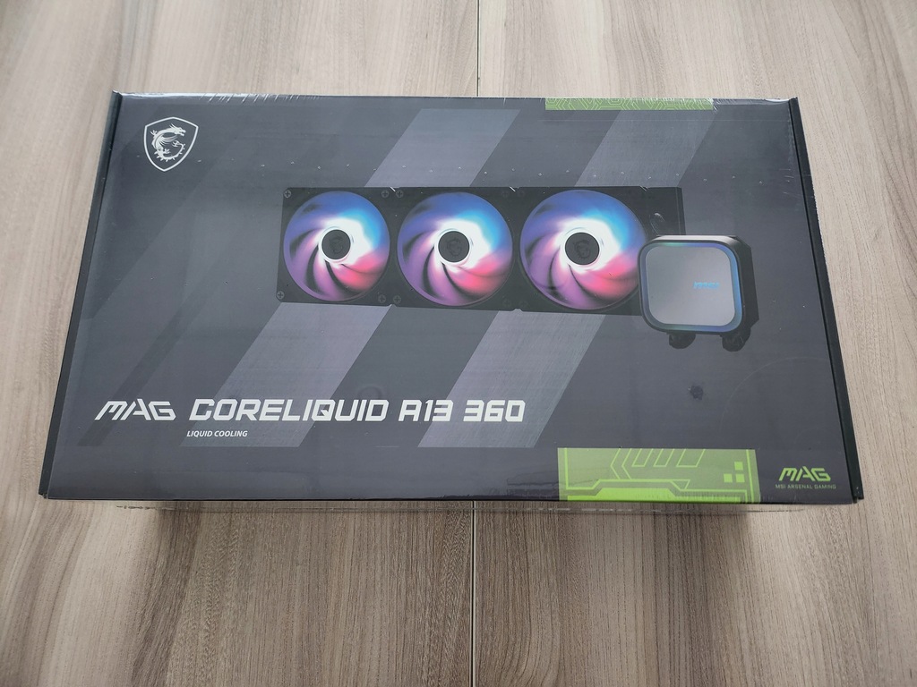 Chłodzenie wodne MSI MAG Coreliquid A13 360 ARGB nowe zafoliowane