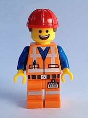 Lego Movie tlm003 Hard Hat Emmet FIGURKA U