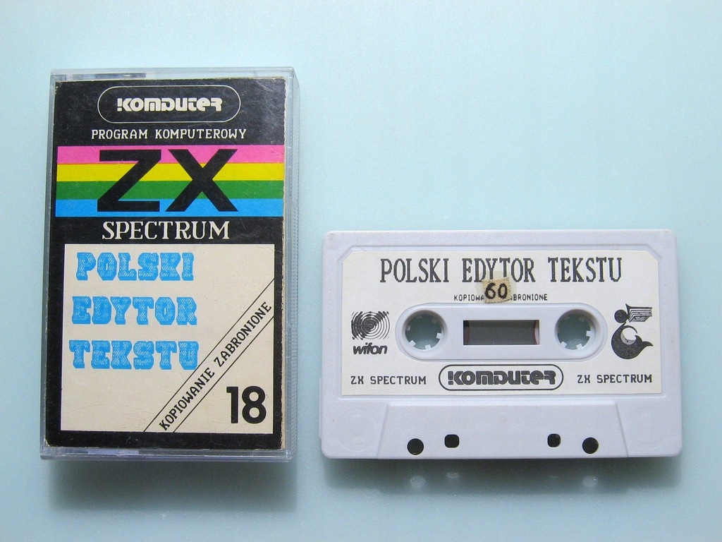 POLSKI EDYTOR TEKSTU na ZX Spectrum.