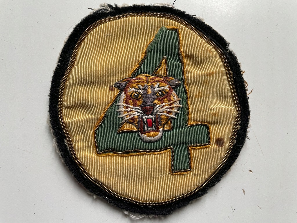 Duża Odznaka - Naszywka na kurtkę US Air Force Lotnicza z tygrysem i 4