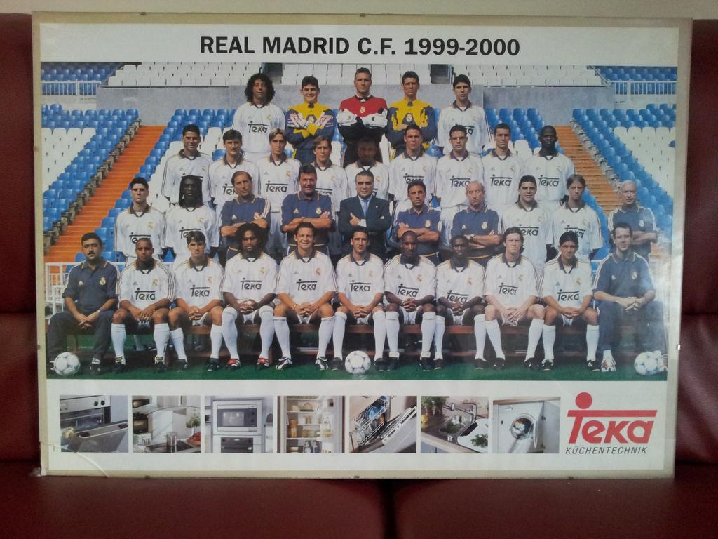 Real Madrid  1999-2000 - plakat w antyramie -