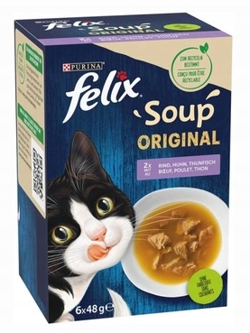 Felix Soup zupa Original mięsno rybny 6x48g