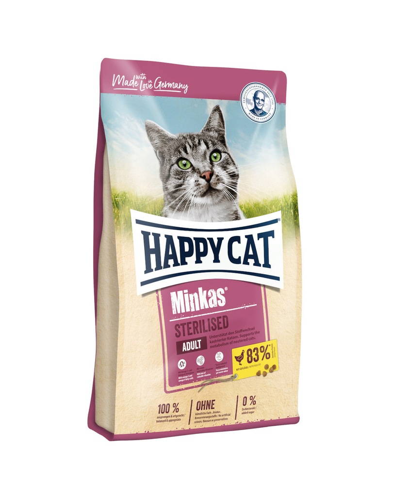 HAPPY CAT MINKAS STERILISED ADULT 10 KG