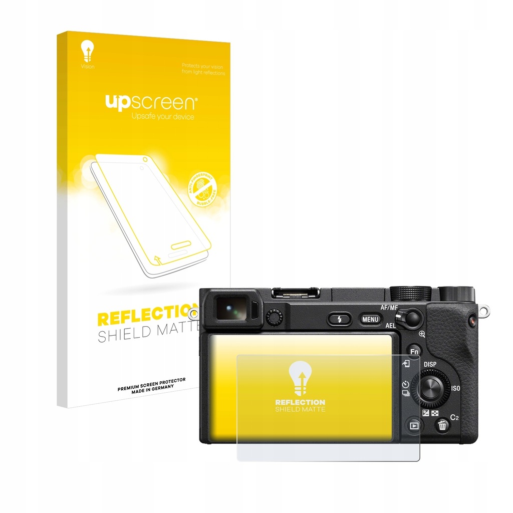 upscreen Reflection Shield Matte Screen Protector for Sony Alpha 6400A