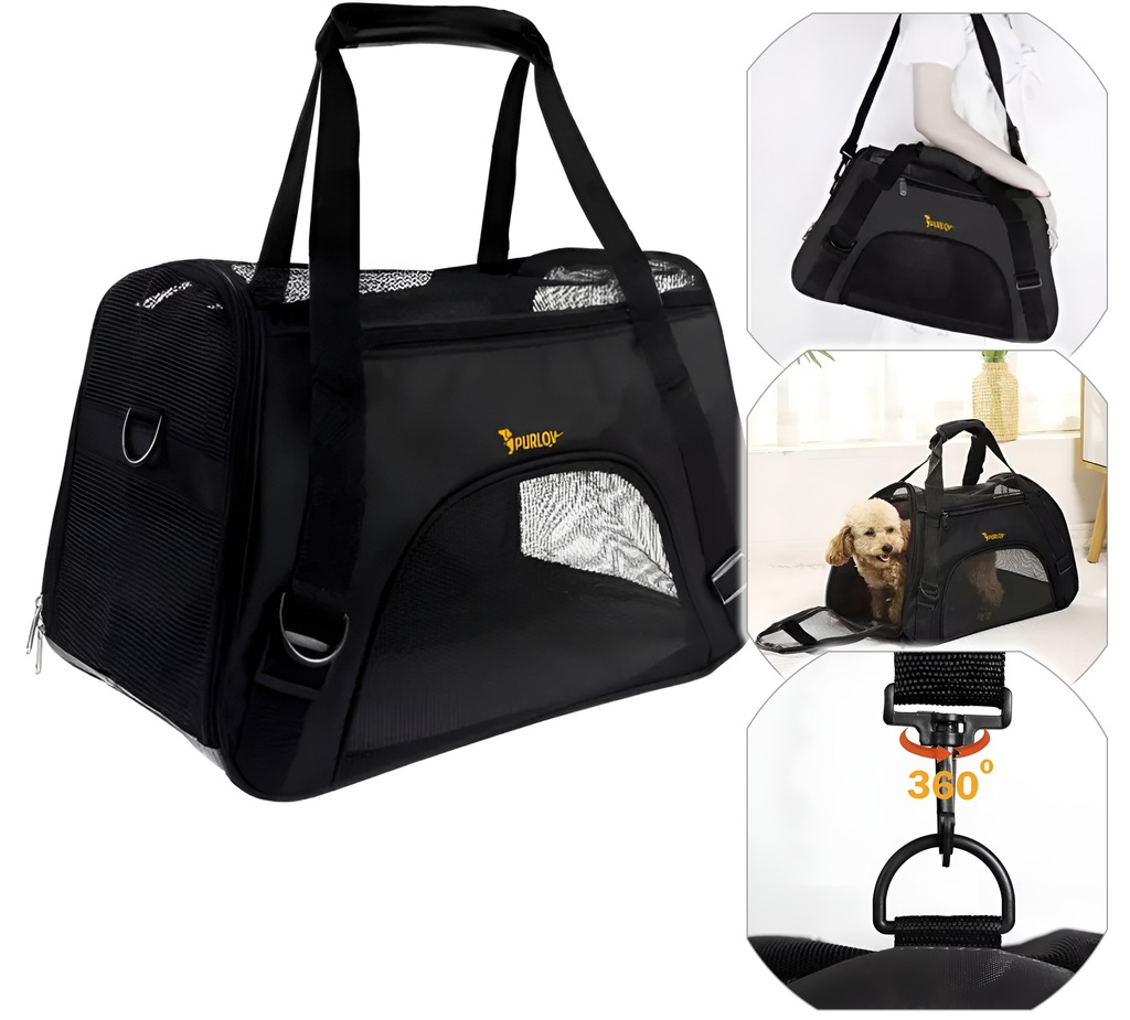 TRANSPORTER DLA KOTA PSA KRÓLIKA TORBA TRANSPORTOWA ZWIERZĄT KOJEC DUŻY