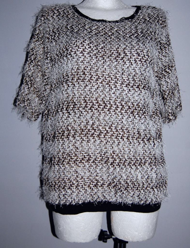 SALE! PROMOD sweterek 42 XL wzory wiosna