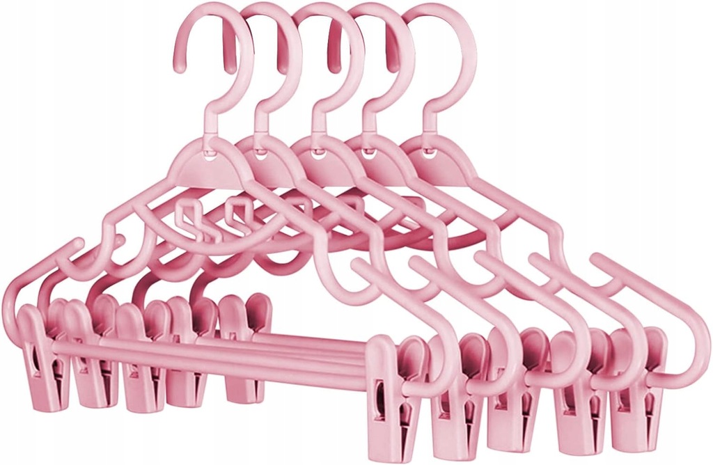 5 sztuk wieszaków na ubrania z klipsem do zaw