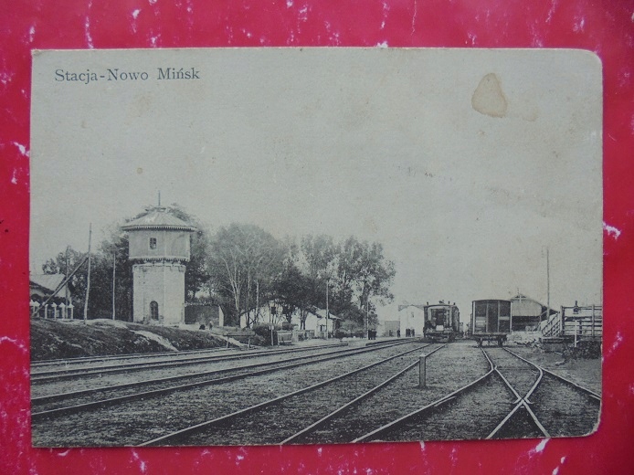 MIŃSK MAZOWIECKI OTWOCK JÓZEFÓW WARSZAWA DWORZEC KOLEJOWY POCIĄGI 1911 RRRR