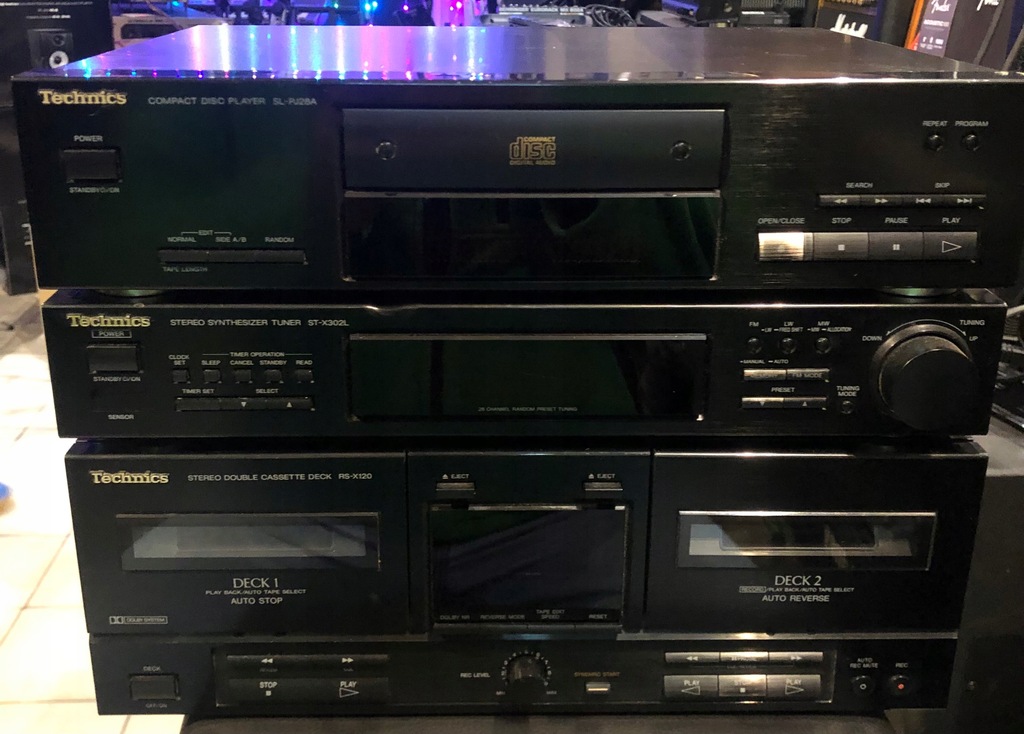 Technics ST-X302L + RS-X120 + SL-PU28A zestaw tuner + CD + kaseciak