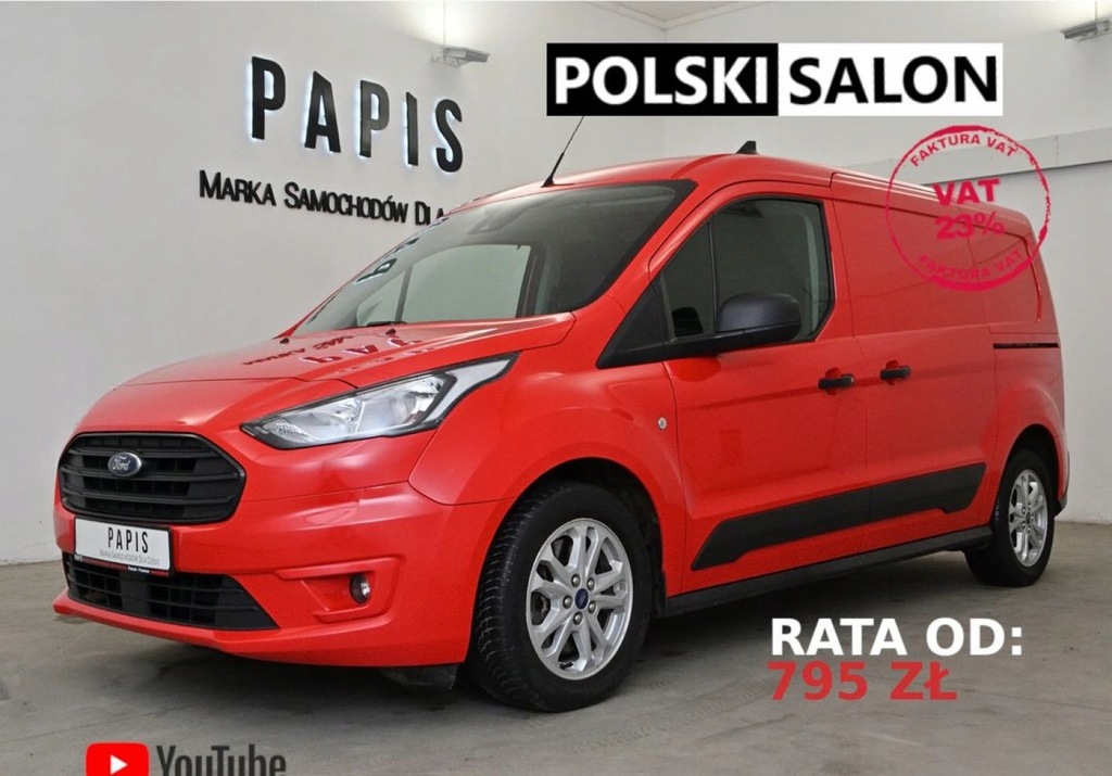 Ford Transit Connect SalonPL VAT23 Bezwyp. Gwarancja Bluetooth VAT-1 Podg.
